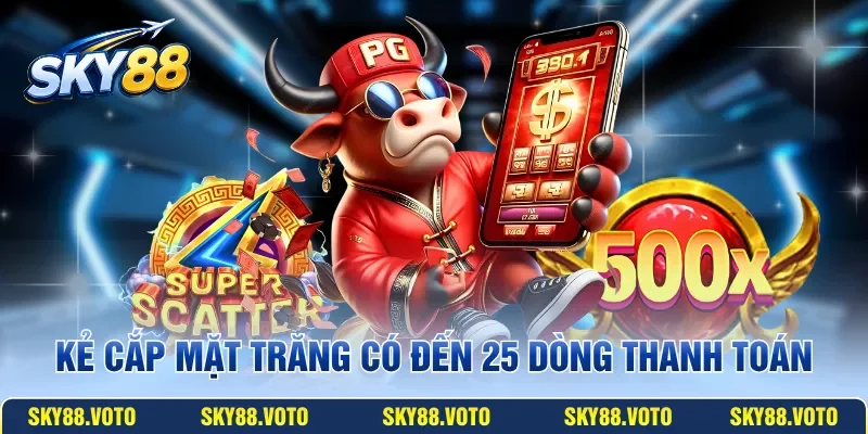 Kẻ Cắp Mặt Trăng có đến 25 dòng thanh toán