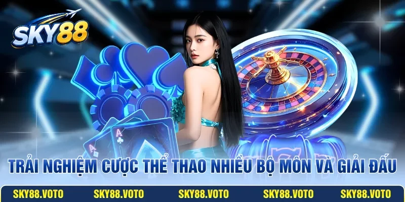 Trải nghiệm cược thể thao nhiều bộ môn và giải đấu
