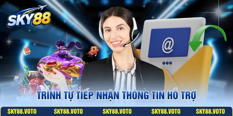 Trình tự tiếp nhận thông tin hỗ trợ
